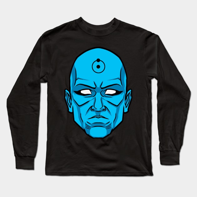 Dr. Manhattan Long Sleeve T-Shirt by RetroVania